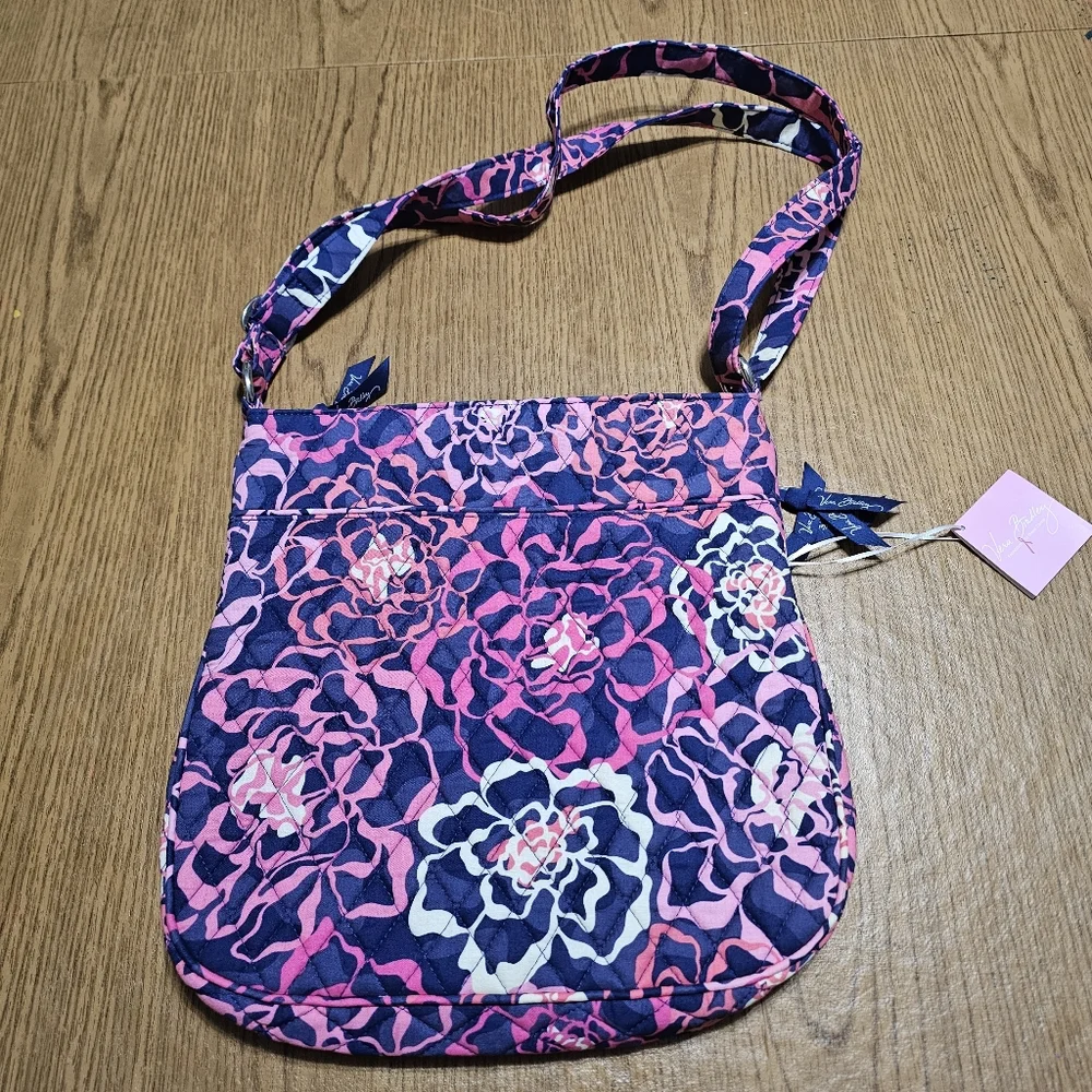 Vintage Vera Bradley Katalina Pink Triple Zip Hipster Bag - Picture 2 of 7